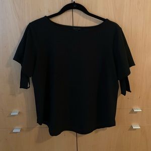 Ann Taylor Top with Tie Sleeves